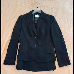 Calvin Klein black skirt suit set with jacket size 10